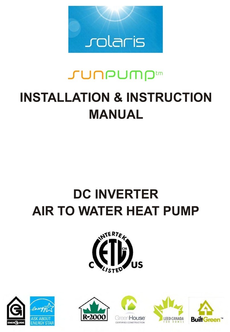 Solaris SunPump MACHRW010W Installation instructions manual Solaris SunPump MACHRW010W Installation instructions manual