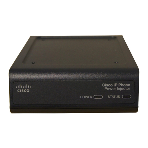 Cisco Power Injector User manual