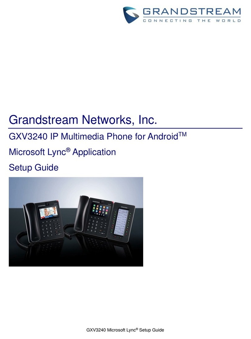 Grandstream Networks GXV3240 User manual Grandstream Networks GXV3240 User manual