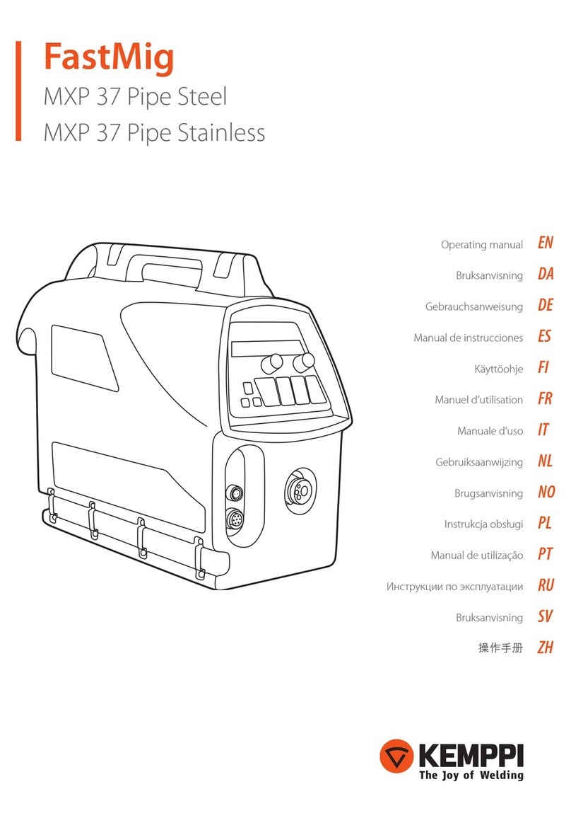 Kemppi FastMig MXP 37 Pipe Steel User manual