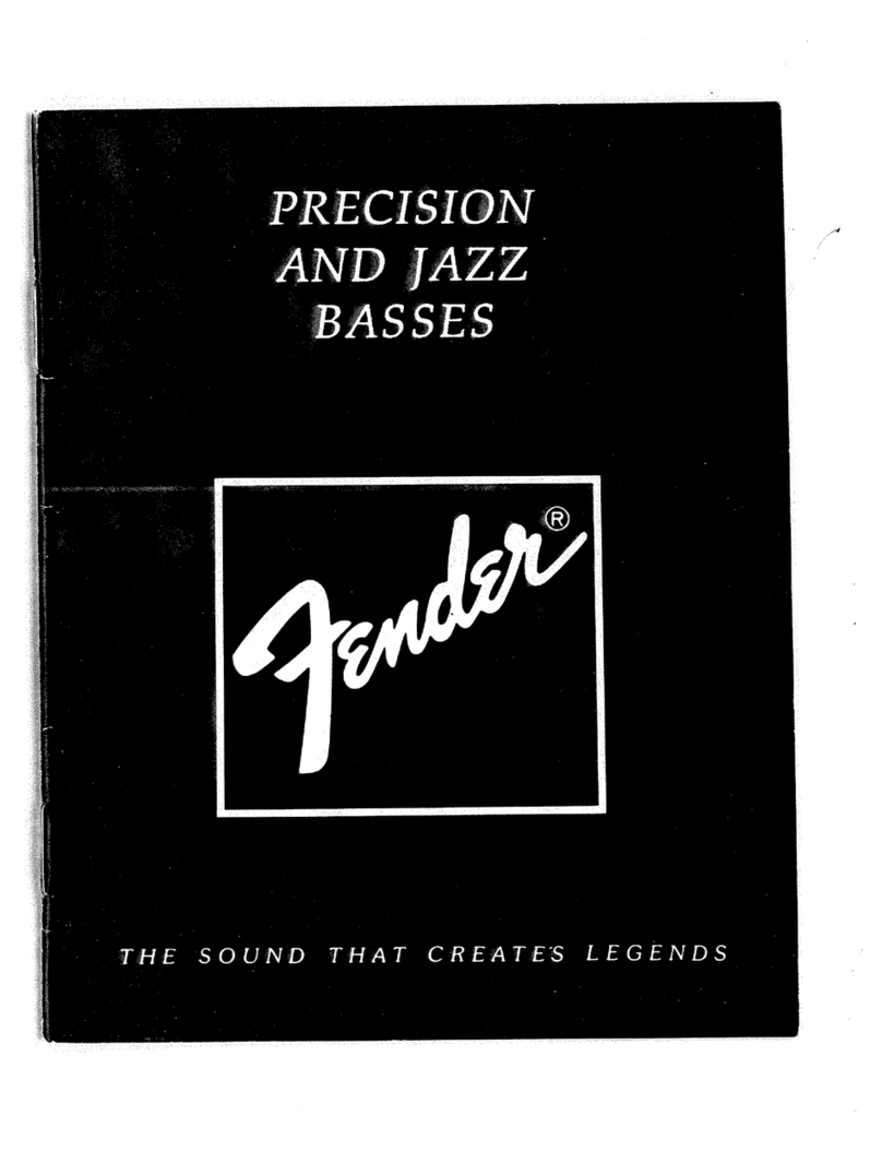 Fender P-Bass 27-6100 User manual Fender P-Bass 27-6100 User manual