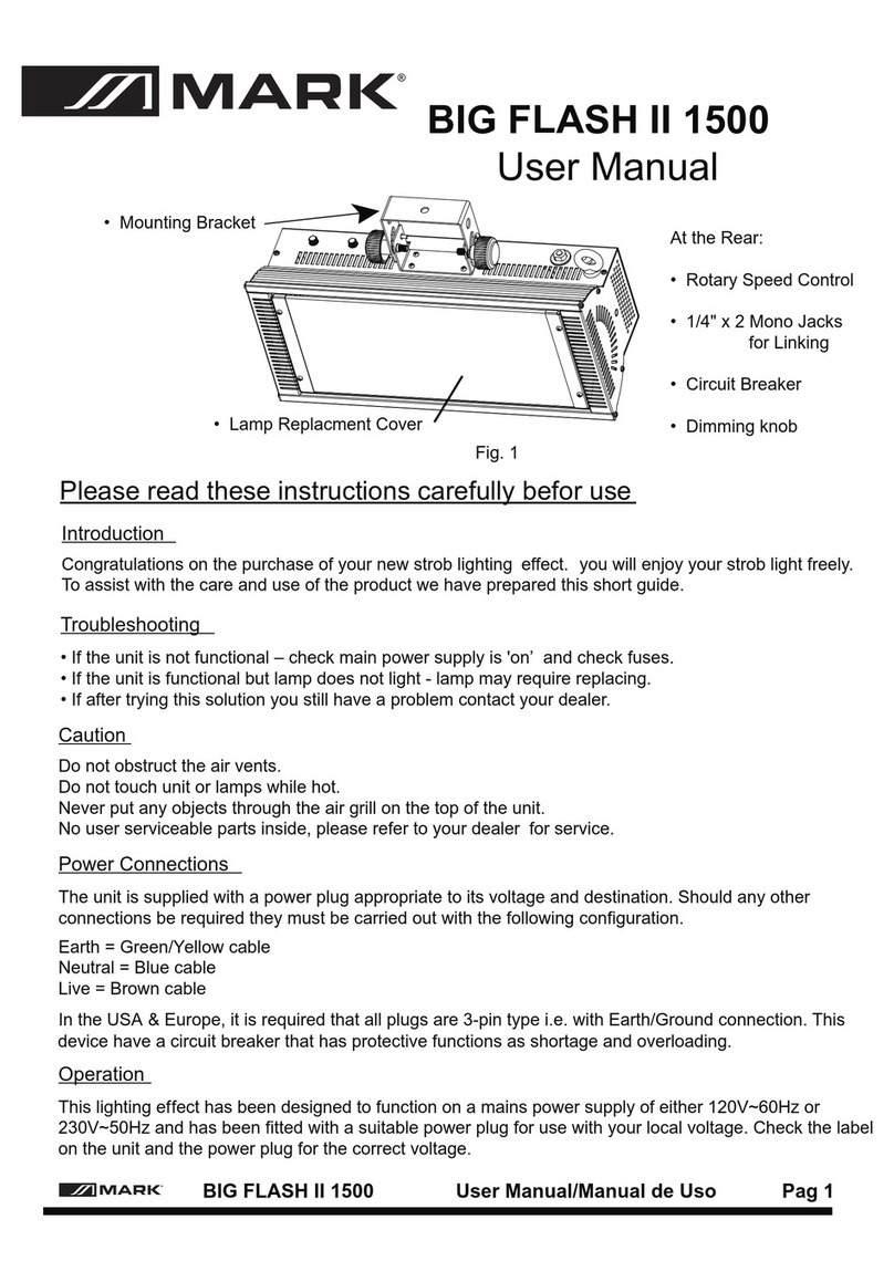 Mark BIG FLASH II 1500 User manual