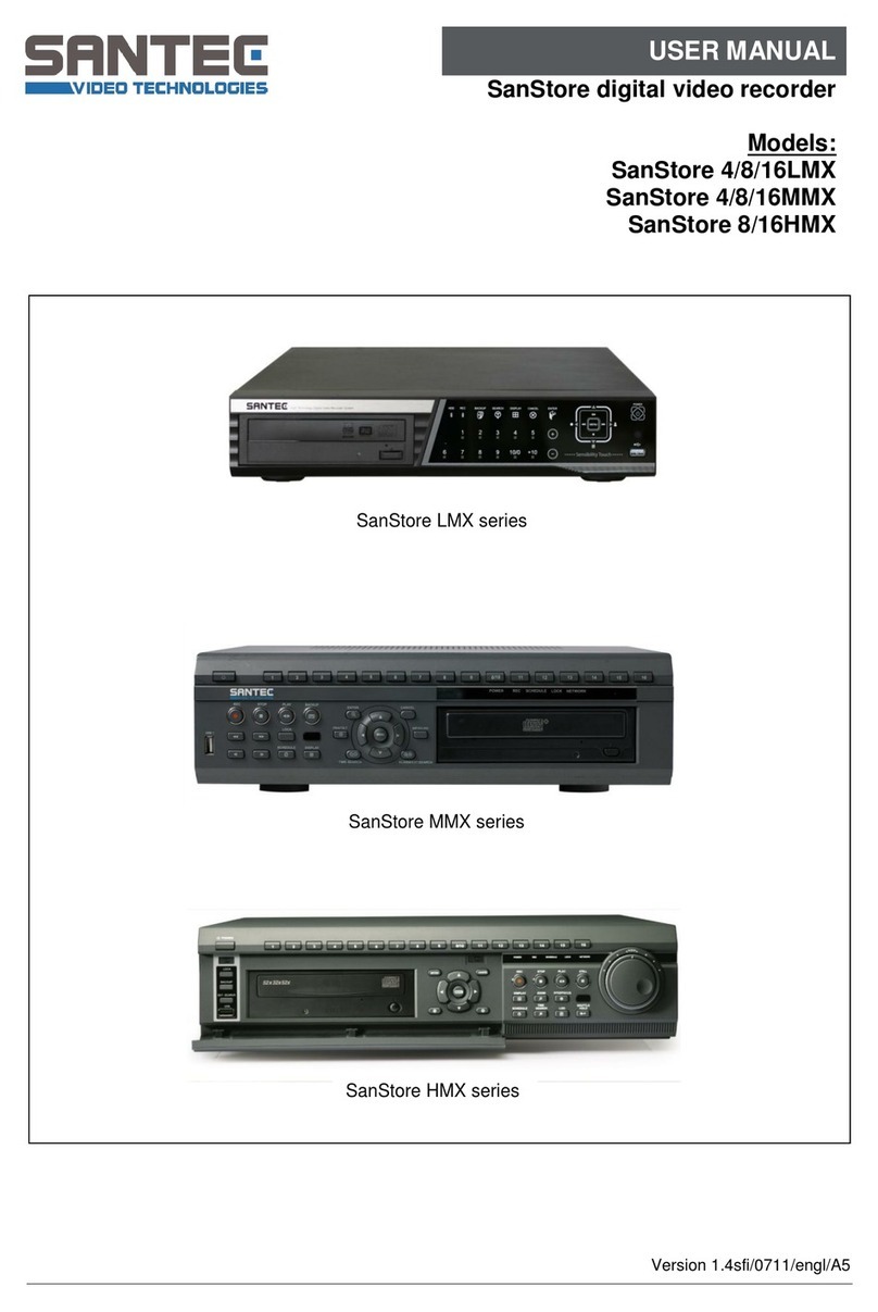 Santec SanStore 4/8/16LMX User manual