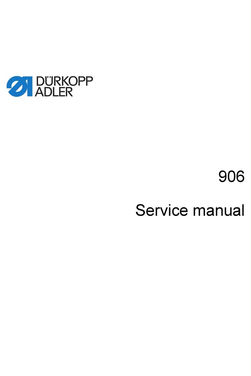 DURKOPP ADLER 906 User manual DURKOPP ADLER 906 User manual
