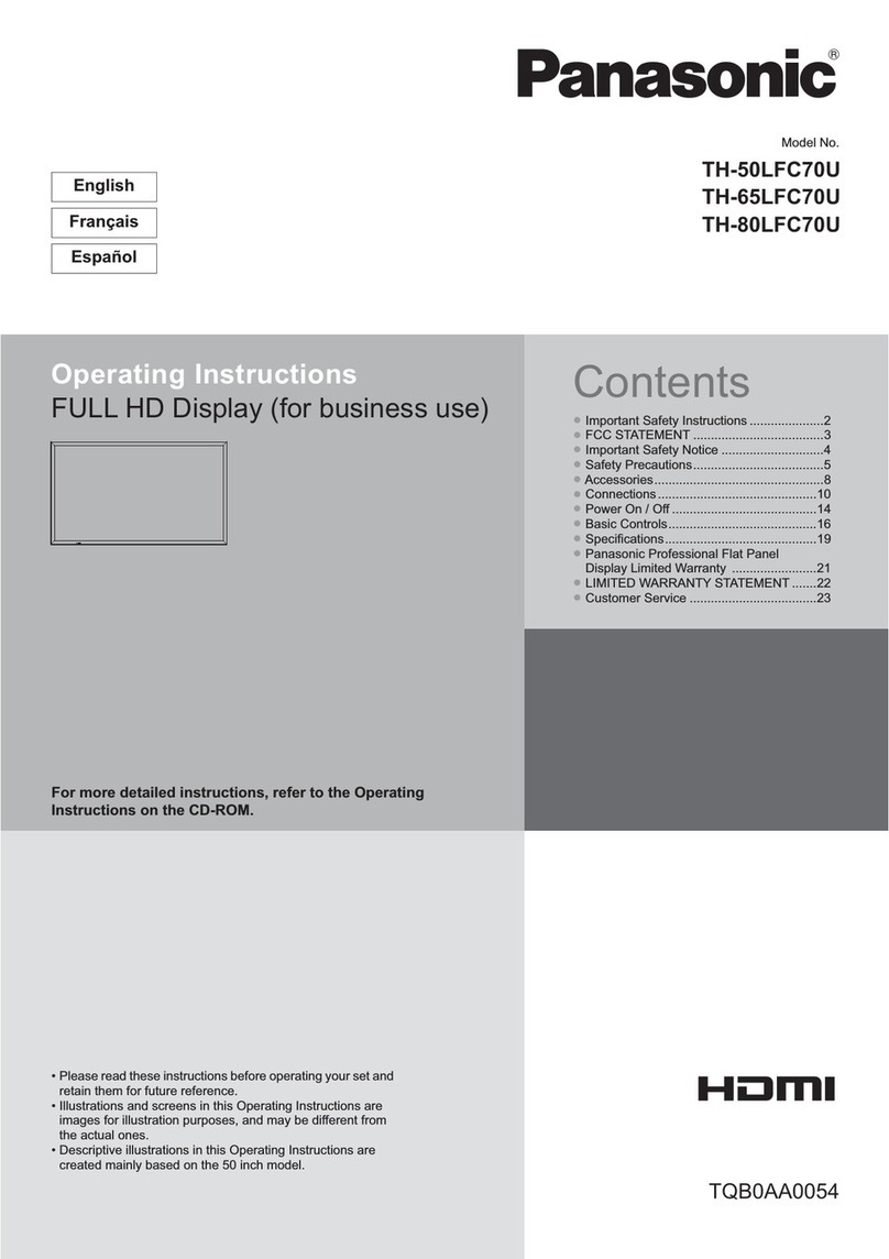 Panasonic TH-50LFC70U User manual Panasonic TH-50LFC70U User manual