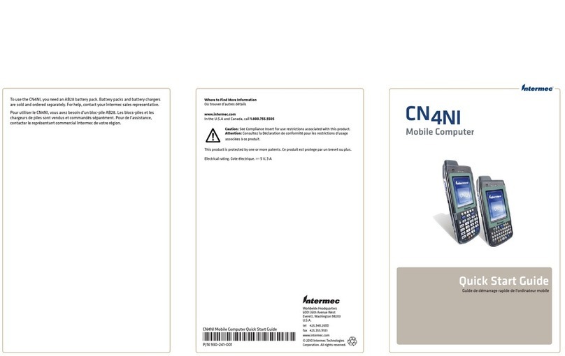 Intermec CN4NI quick start guide