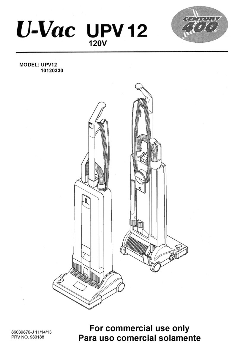 Vax U-Vac UPV12 User manual Vax U-Vac UPV12 User manual
