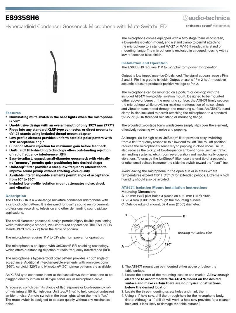 Audio Technica ES935SH6 User manual