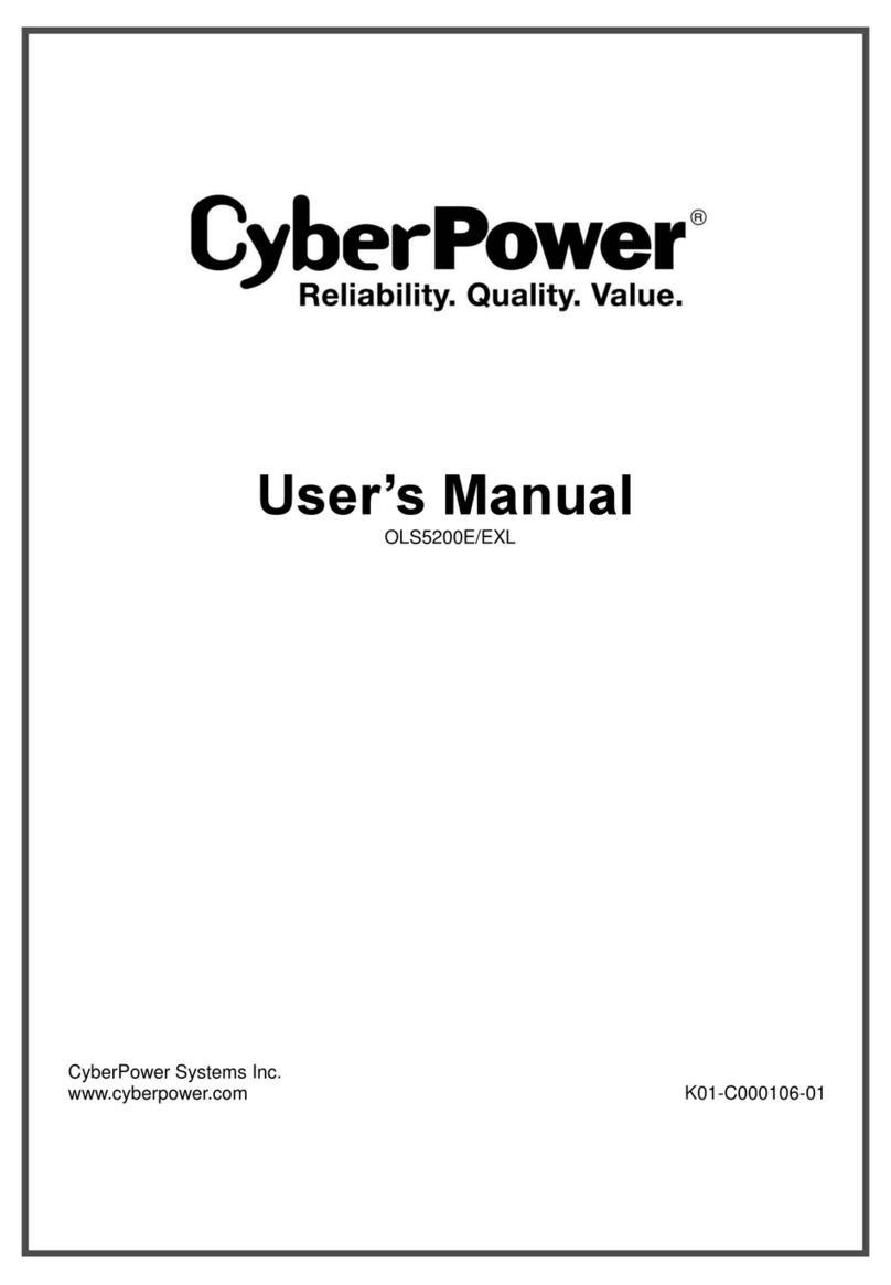 CyberPower OLS5200E user manual