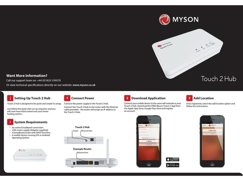 Myson Touch 2 WiFi Manual