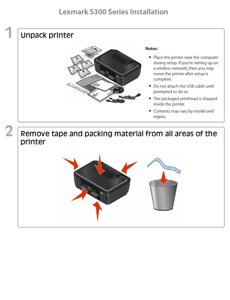 Lexmark S300 User manual