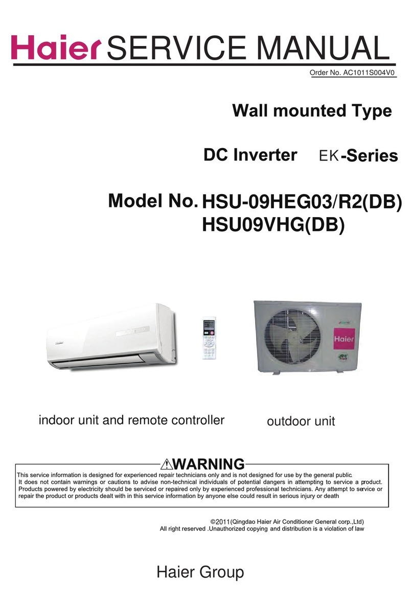 Haier HSU-09HEG03/R2(DB) User manual