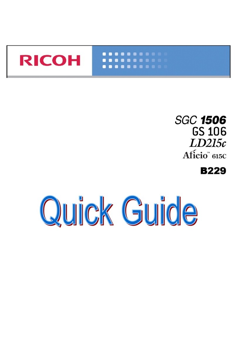 Ricoh Aficio SGC 1506 User manual