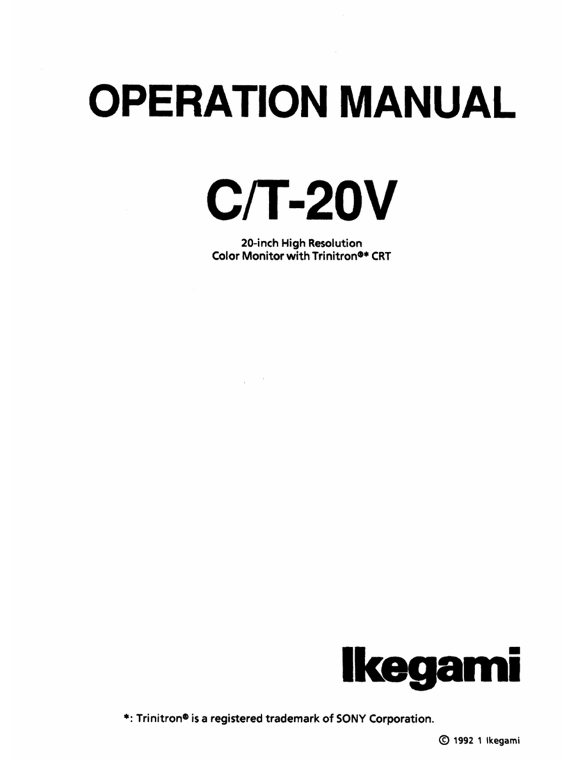 Ikegami T-20V User manual