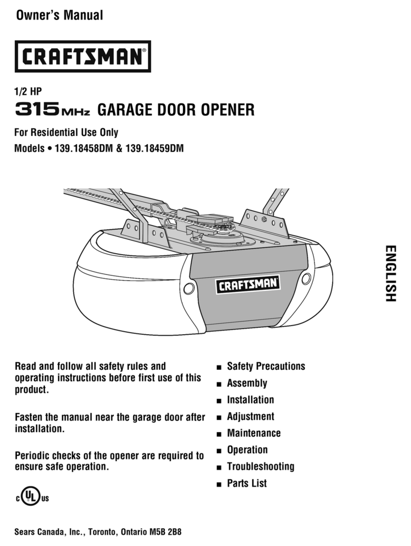 Craftsman 139.18458DM User manual