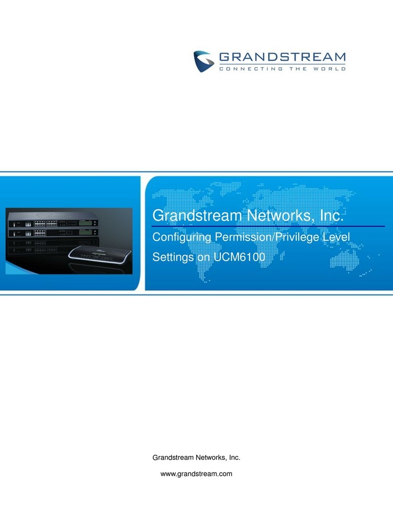 Grandstream Networks UCM6100 Series Configuring permission