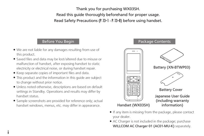 Sharp WX03SH user guide
