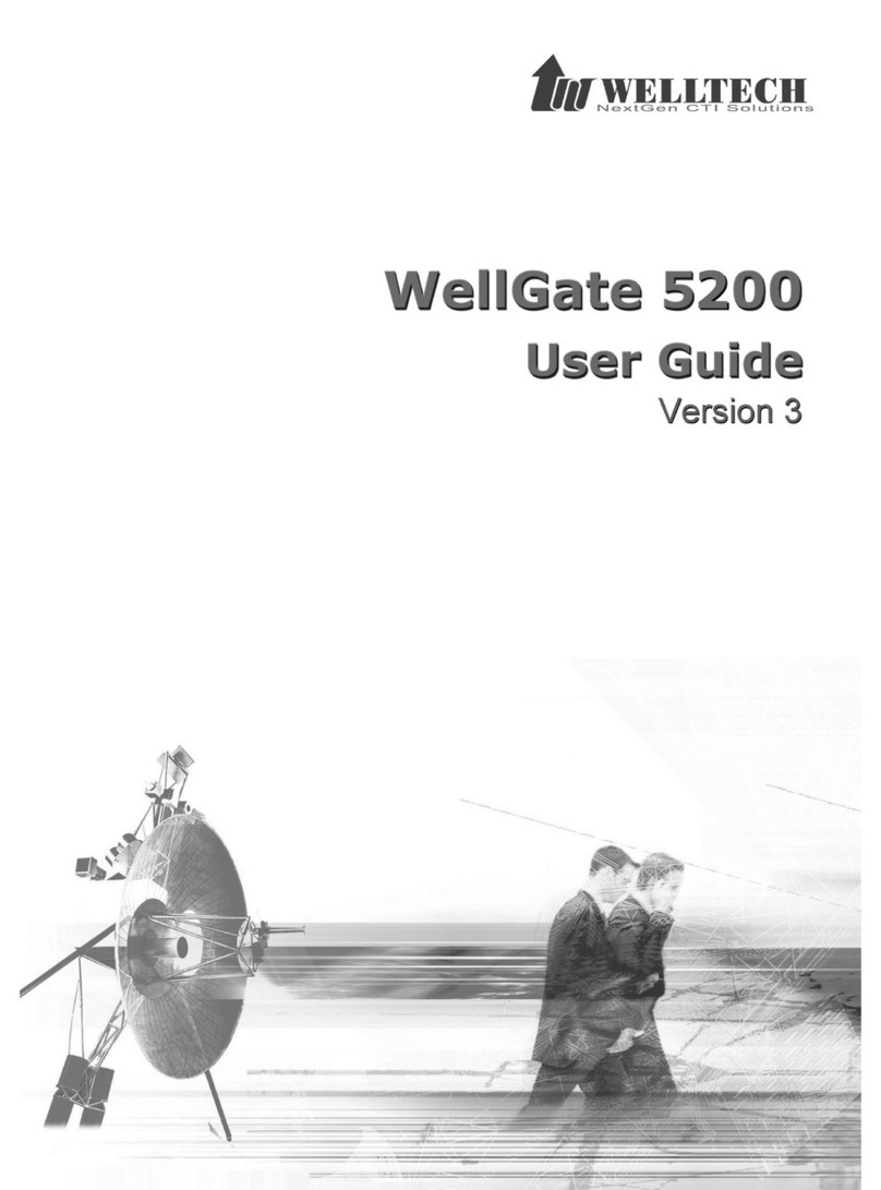 WELLTECH WellGate 5200 User manual