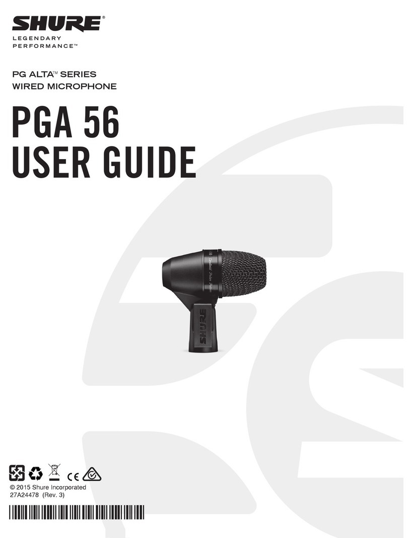 Shure PGA 56 User manual