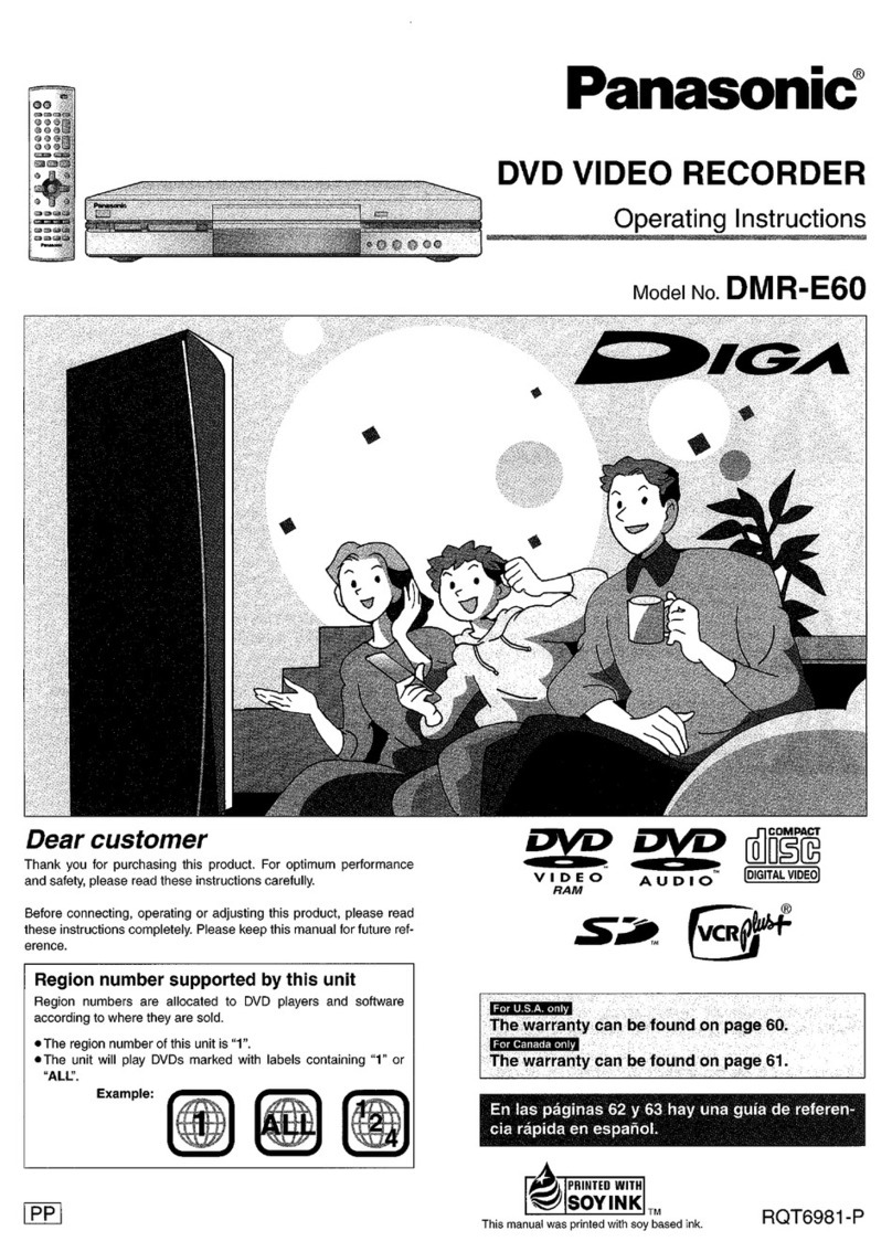 Panasonic Diga DMR-E60 User manual