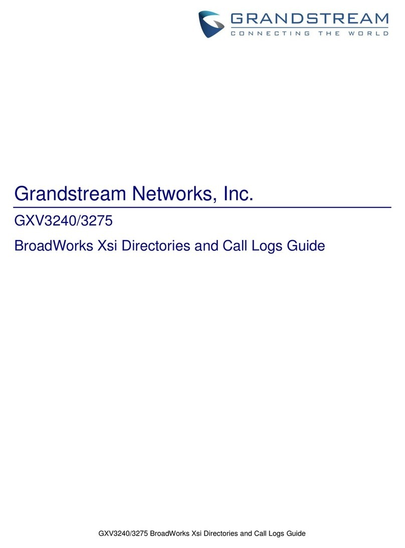 Grandstream Networks GXV3240 User manual Grandstream Networks GXV3240 User manual