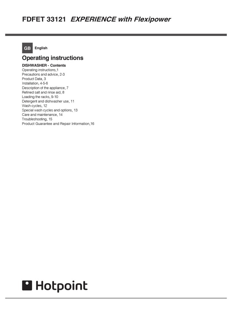 Hotpoint FDEF 33121 EXPERIENCE User manual