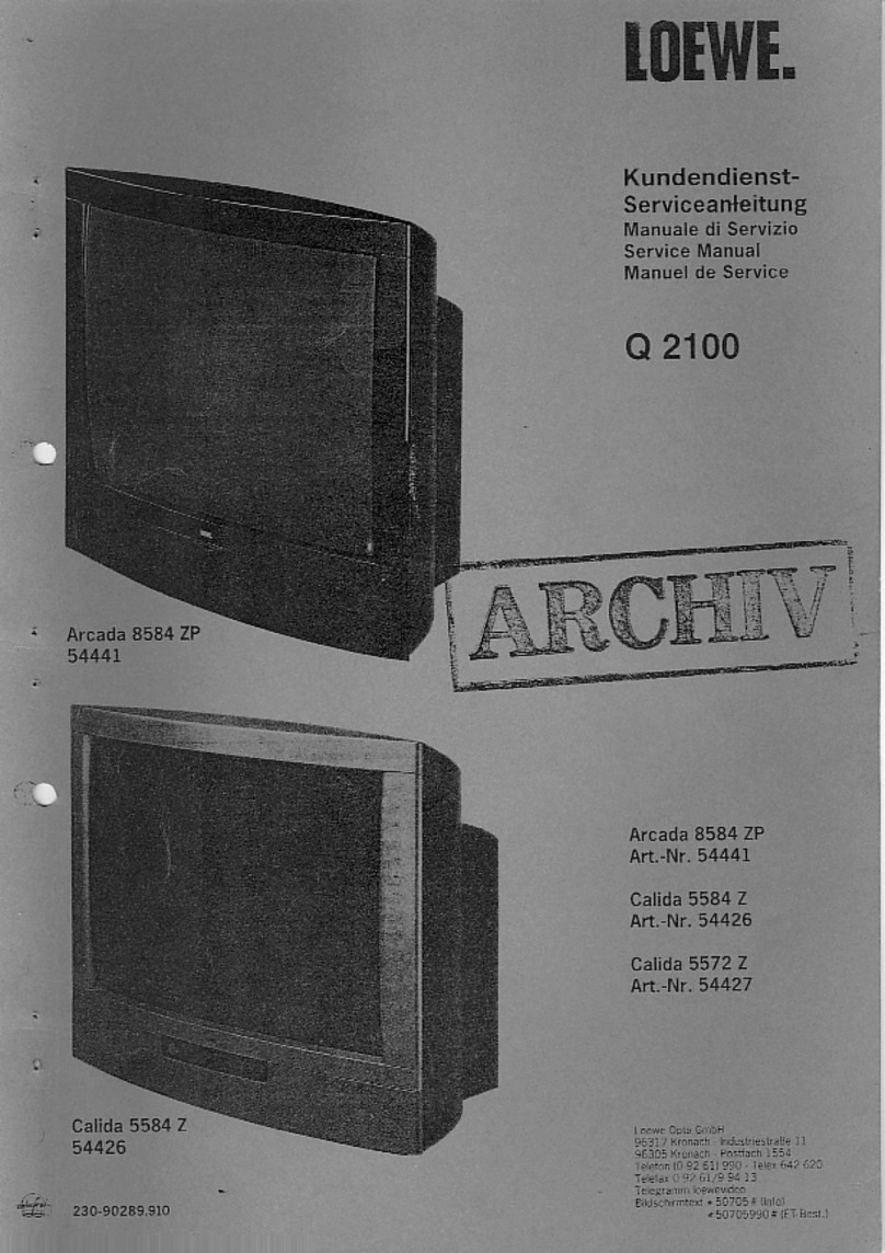 Loewe Arcada 8584 ZP User manual