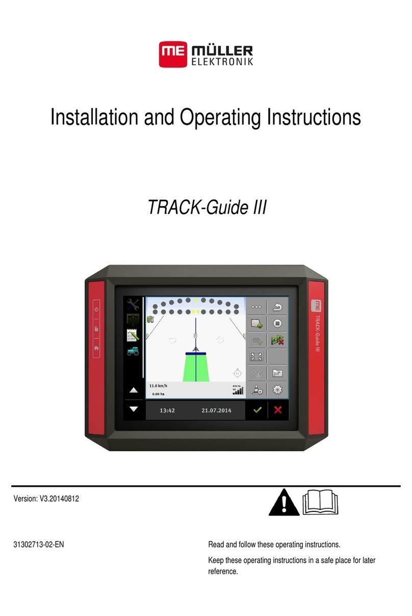 Mueller Elektronic TRACK-Guide III Installation and operating instructions