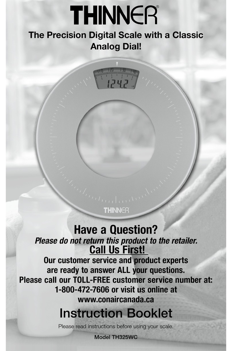 Conair Thinner TH325WC User manual