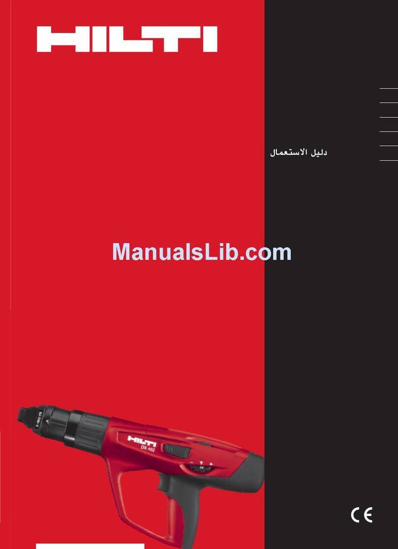 Hilti DX 462 User manual Hilti DX 462 User manual