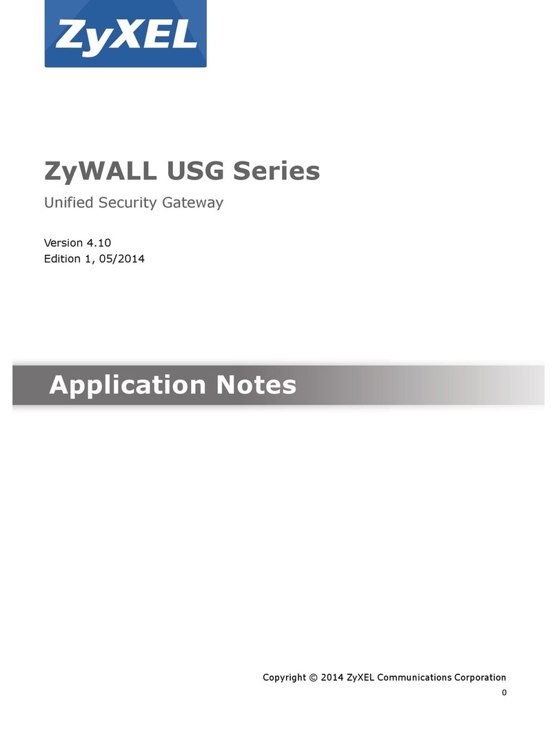 ZyXEL Communications ZyWALL USG Series Supplement