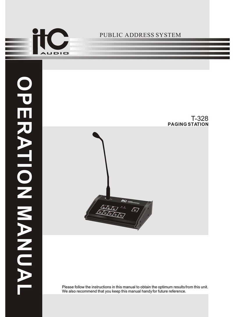 ITC Audio T-328 Operation manual