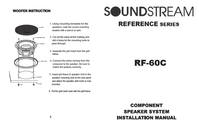 Soundstream RF-60C installation manual