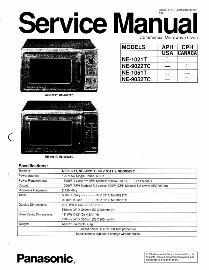 Panasonic NE-1021T User manual
