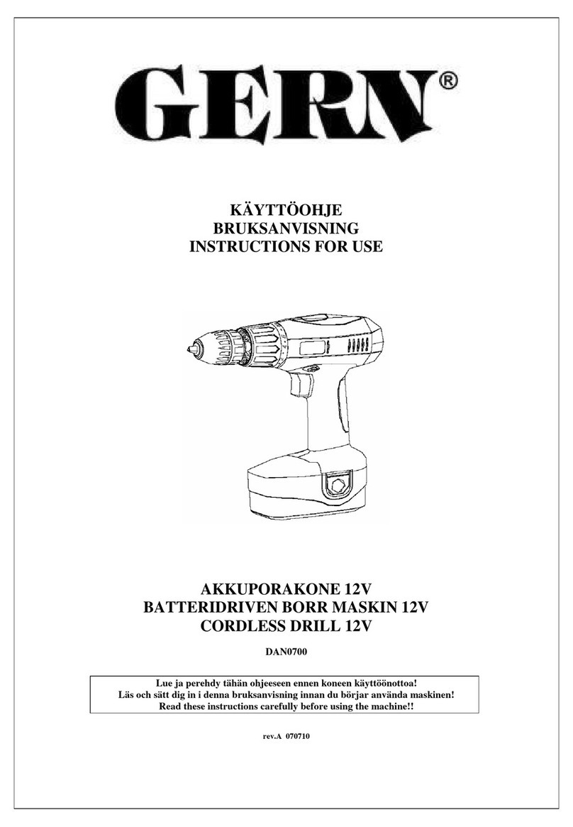 Gern DAN0700 Instructions for use