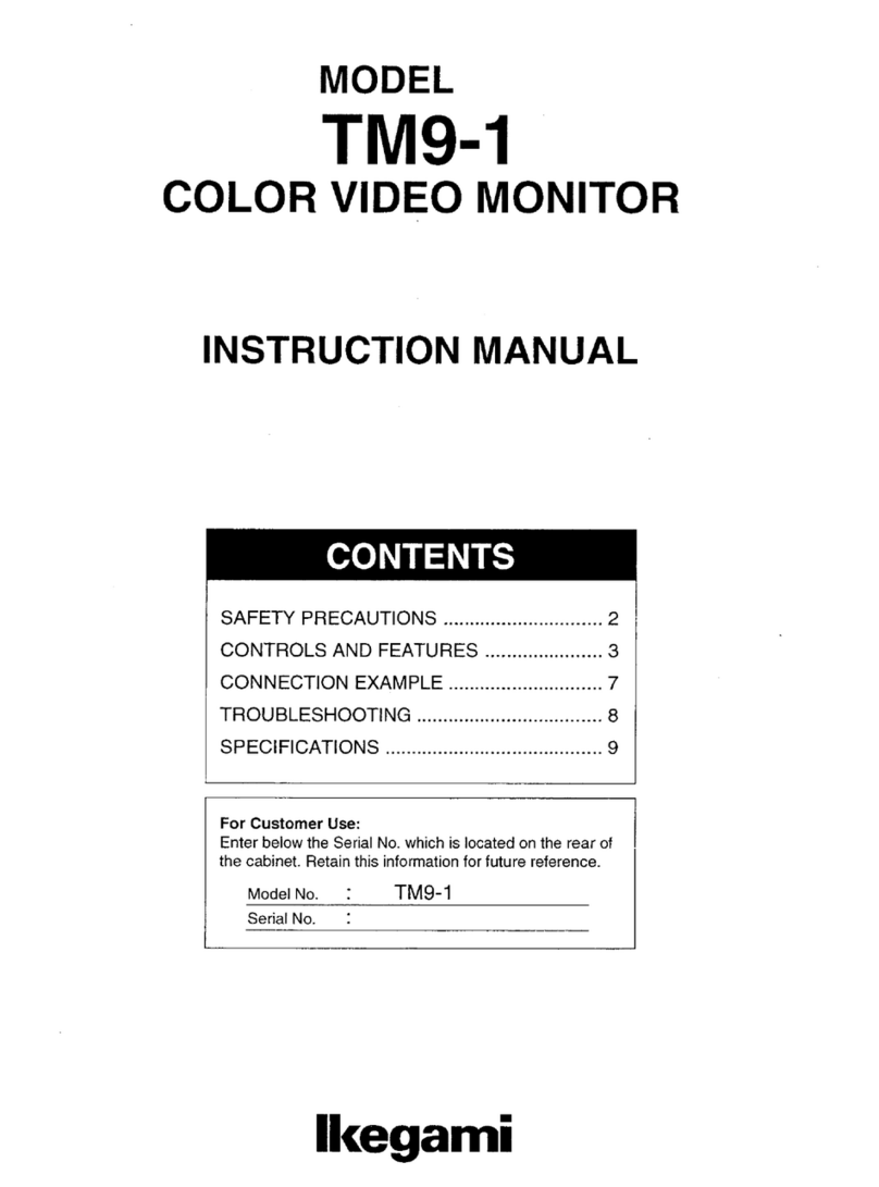 Ikegami TM9-1 User manual