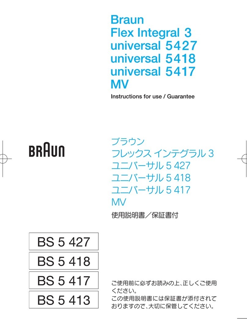Braun Flex integral 3 Instructions for use