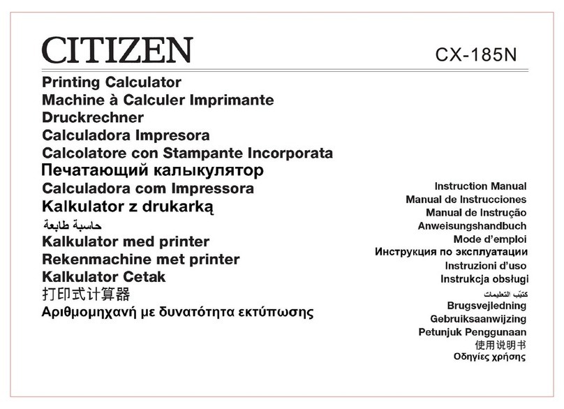 Citizen CX-185N instruction manual