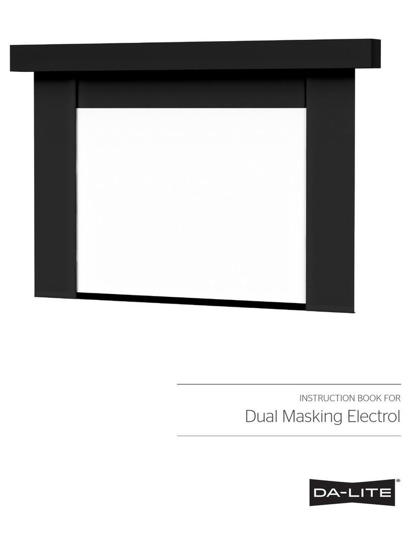 Da-Lite Dual Masking Electrol User manual