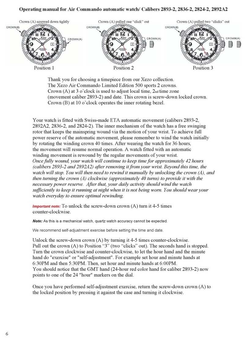 Xezo Air Commando operating manual