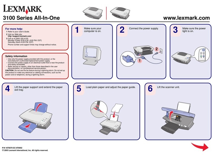 Lexmark 3100 Series User manual