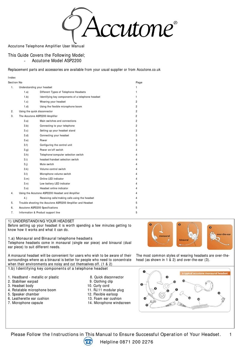 Accutone ASP2200 user manual