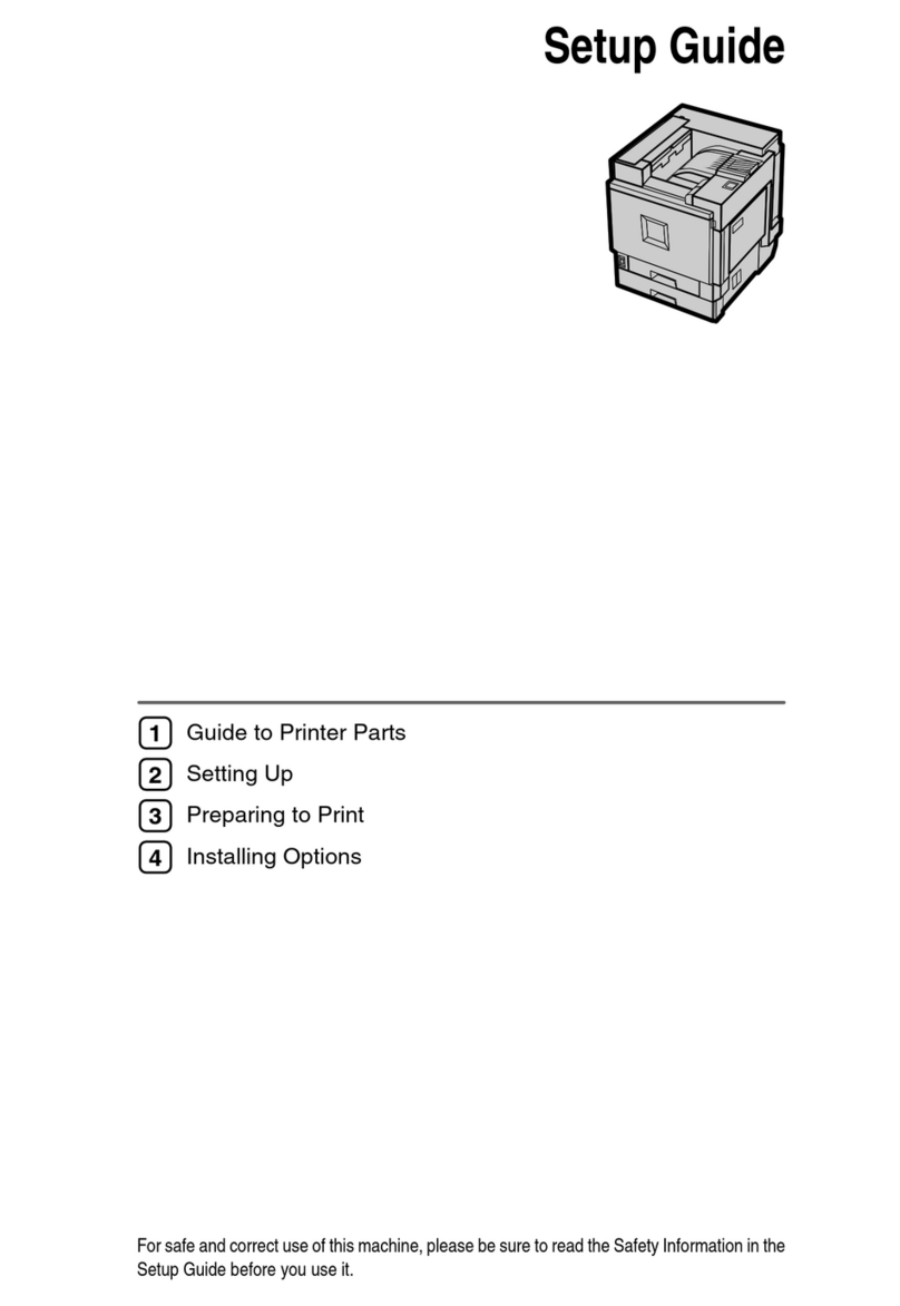 Ricoh CL7000 - Aficio D Color Laser Printer User manual