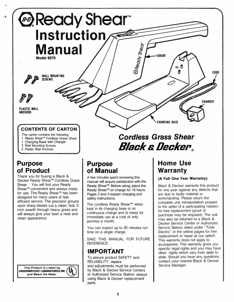 Black & Decker Ready Shear 8270 User manual