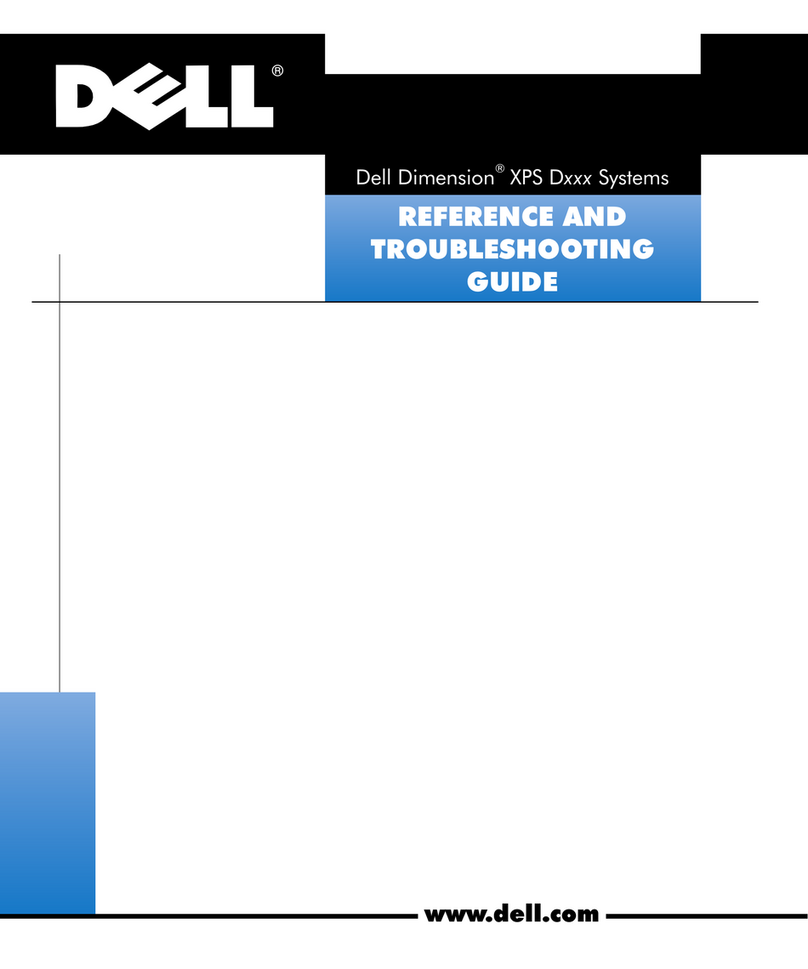 Dell Dimension XPS D Series User manual Dell Dimension XPS D Series User manual