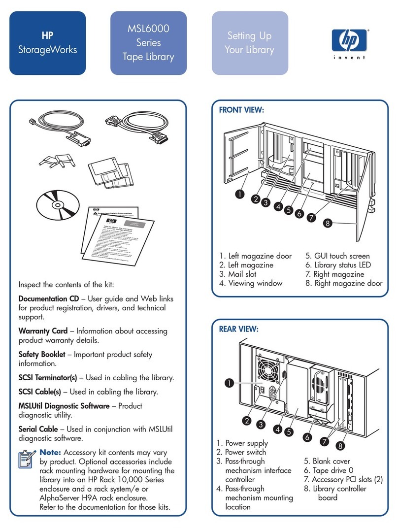 HP StorageWorks MSL6000 series User instructions HP StorageWorks MSL6000 series User instructions