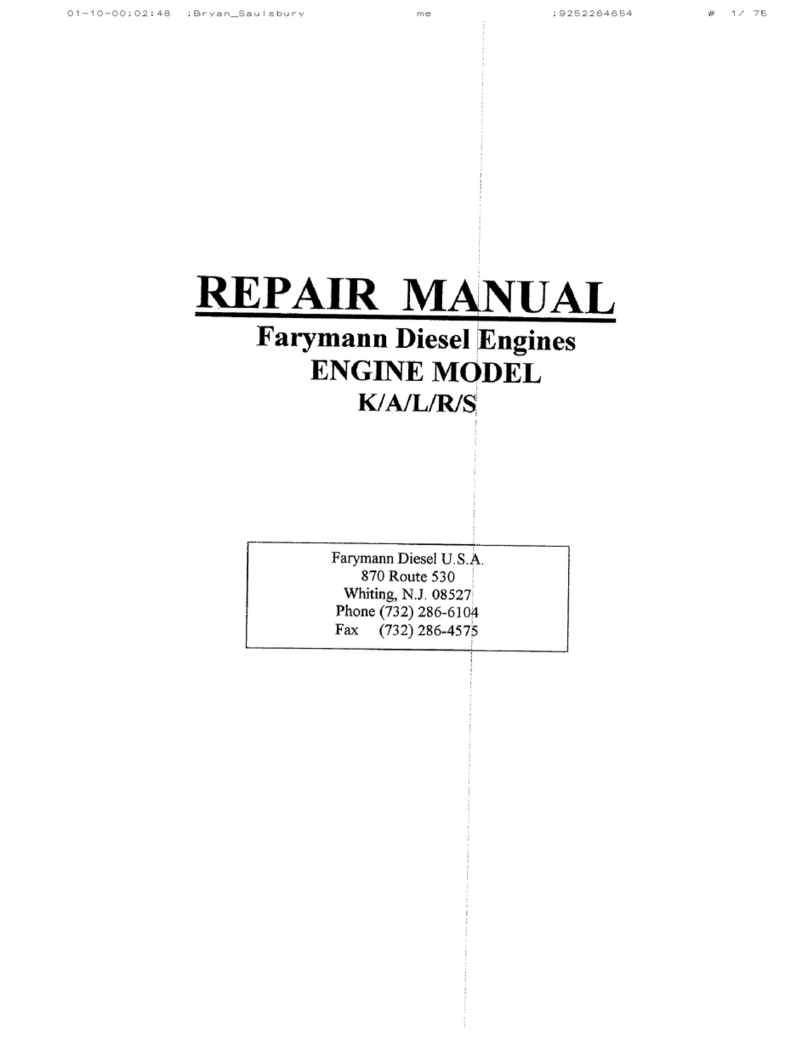 Farymann Diesel K Series Operating instructions