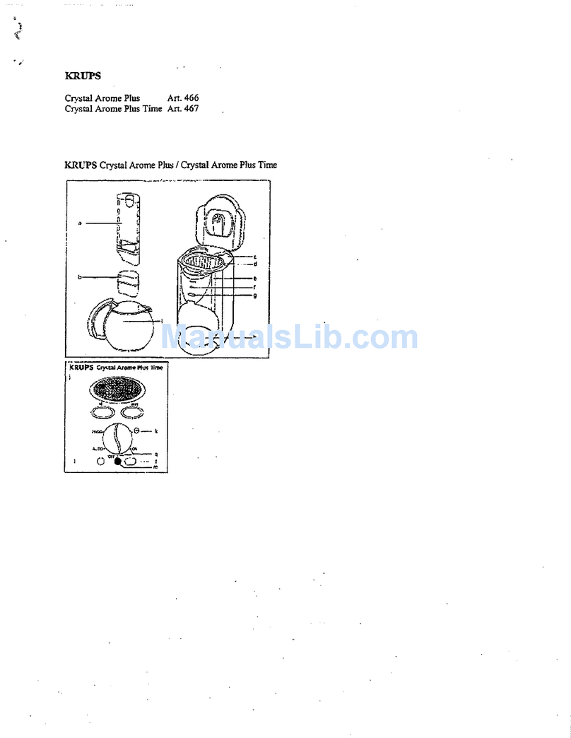 Krups Crystal Arome Plus instructions