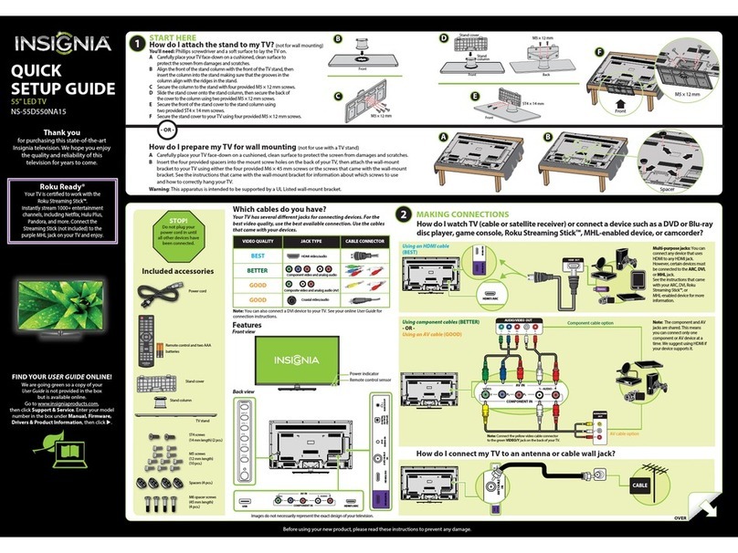 Insignia NS-55D550NA15 User manual