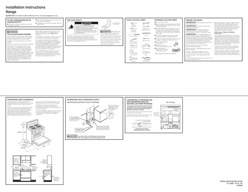 GE P2B940 User manual